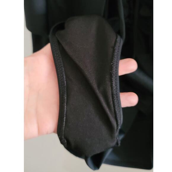 MAXMODA Ruffle Front Open Back Bathing Suit Swimsuit Black XXL - Picture 7 of 8